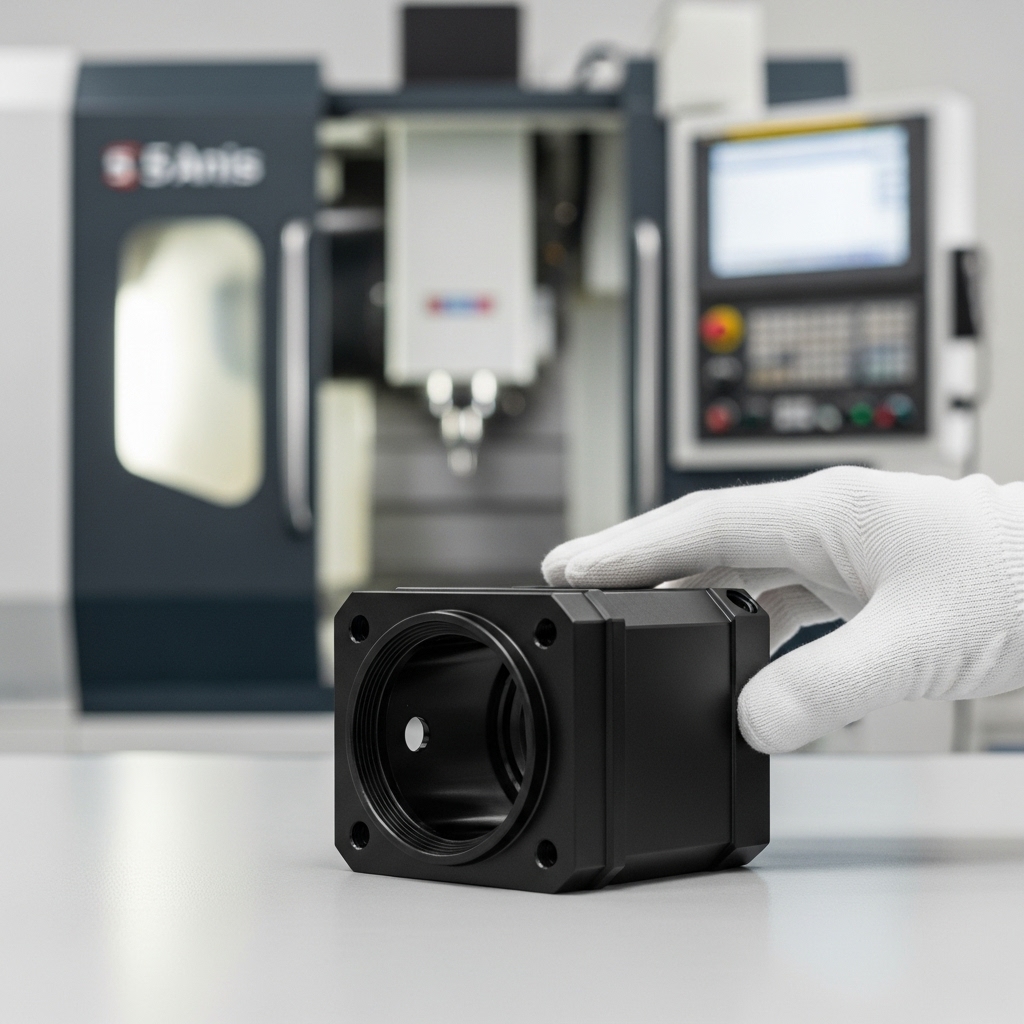 氧化发黑光学镜头外壳CNC加工