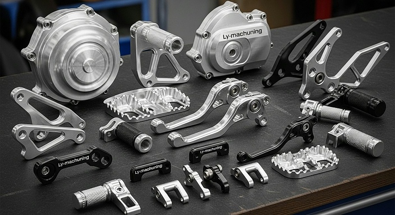 CNC machined motorcycle parts covers, footpegs. CNC machined motorcycle parts covers, footpegs.