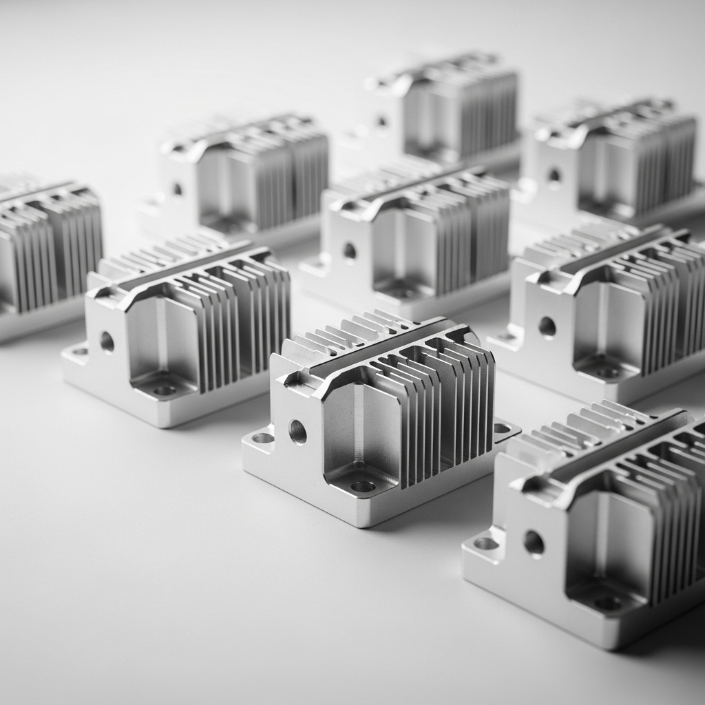 定制智能车灯散热器CNC加工